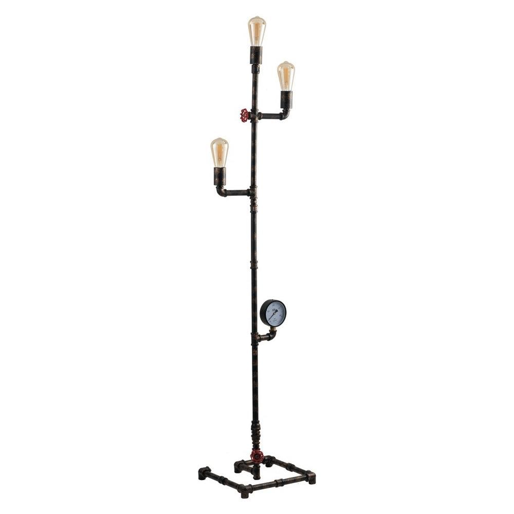 Piantana Lampada Da Terra Amarcord Ruggine 3xe27 31x159x31cm - Foto 2