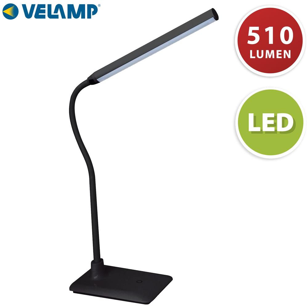 Lampada Da Scrivania Led 6w Interruttore Touch Slim Nero - Foto 1