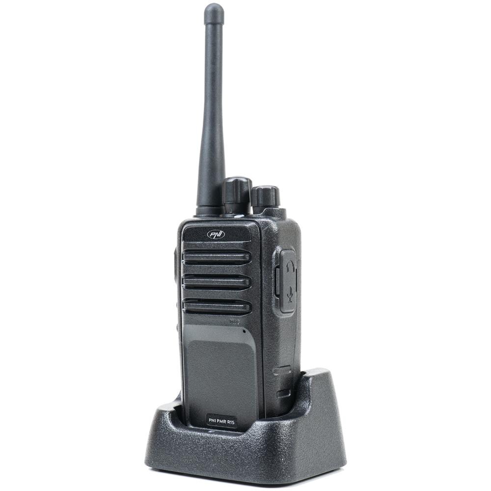Pmr R15 Stazione Radio Portatile Professionale 0,5 W, Asq, Tot, Monitor, Programmabile, Batterie 1200mah, 16 Canali - Foto 6