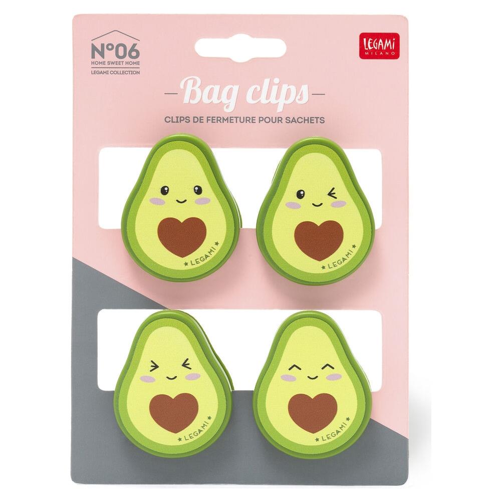 Clip0005 - Set 4 Clip Chiudi Pacco - Avocado - Foto 1