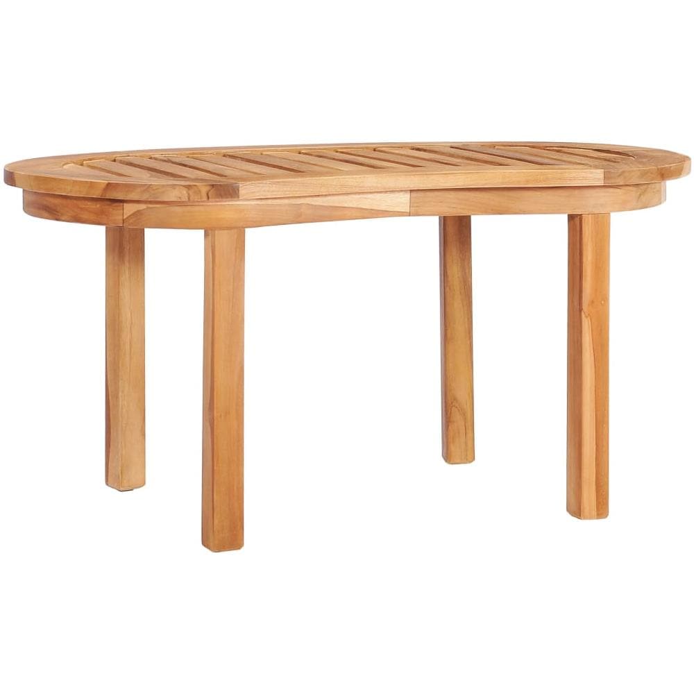 Set Salotto Da Giardino 5 Pz Design Curvo In Massello Di Teak - Foto 8