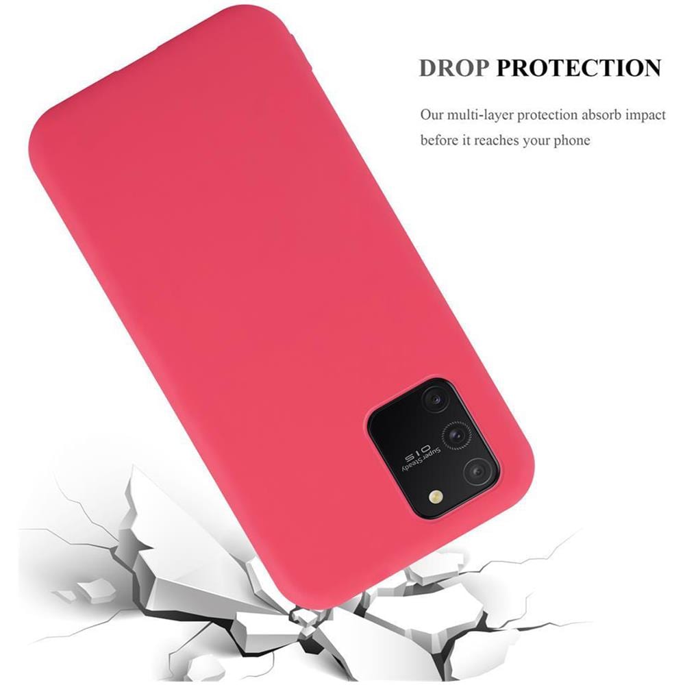 Custodia Compatibile Con Samsung Galaxy A91 In Candy Rosso - Coperchio Protettivo In Silicone Tpu Flessibile - Foto 8