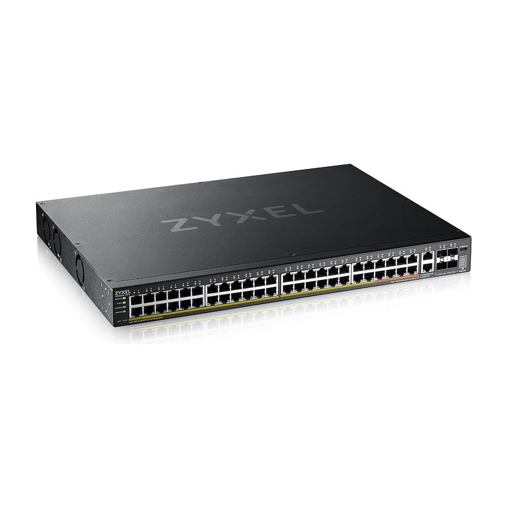 Switch XGS2220-54FP 48 Porte Ethernet PoE 10 / 100 / 100 Mbps RJ45 con 2 Porte 10G Ethernet e 4 Porte SFP+ Managed  - Foto 1
