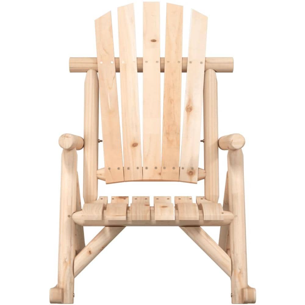 Sedia a Dondolo Giardino 69x96x101cm Legno Massello Abete Rosso - Foto 2