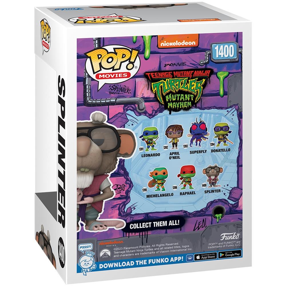 Movies Pop! Teenage Mutant Ninja Turtles: Mutant Mayhem Vinyl Figure Splinter 9 Cm - Foto 2