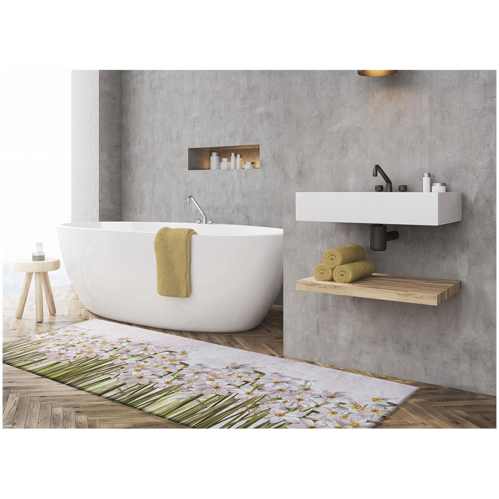 Tappeto Cucina Antiscivolo Stampa Digitale Emozioni Fantasia Narciso By Suardi 58x140 Narciso - Foto 4