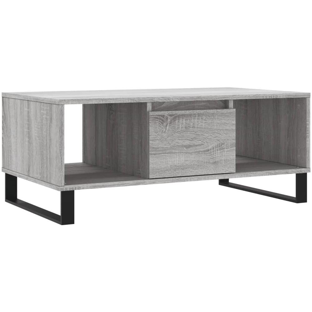 Tavolino Salotto Grigio Sonoma 90x50x36,5 Cm Legno Multistrato - Foto 2