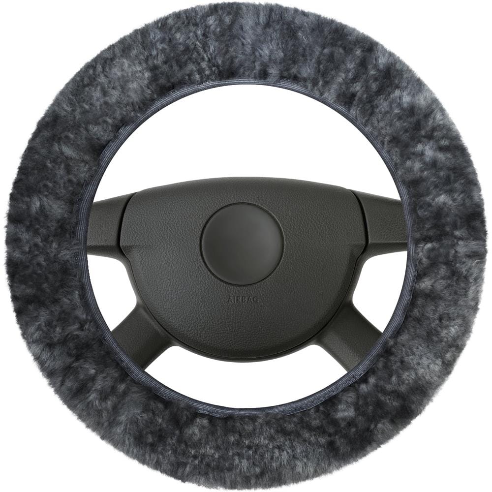 Coprivolante In Pelle D'agnello - Coprivolante In Antracite - Foto 1