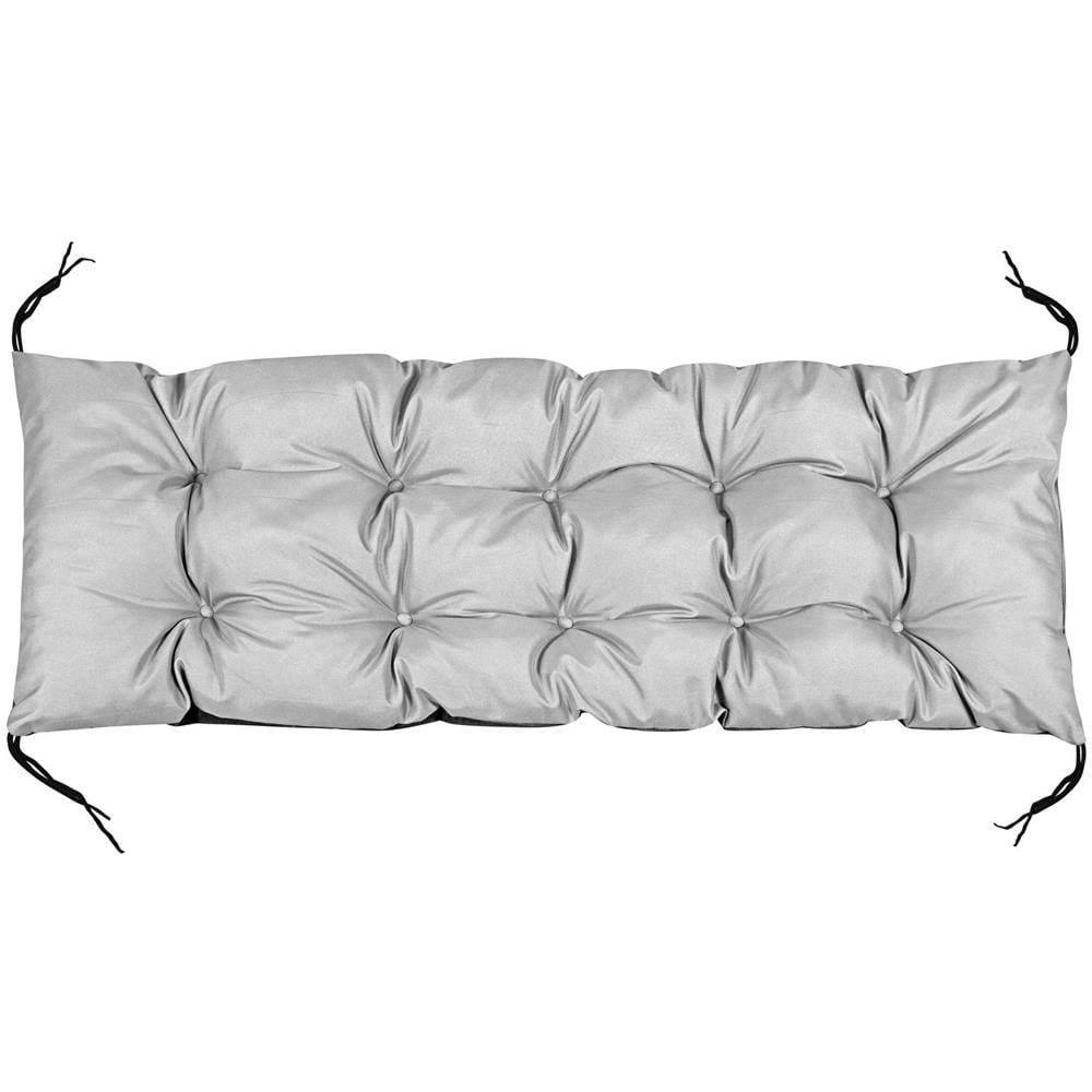 Cuscino da giardino impermeabile grigio chiaro 120x40 cm per panca in pallet - Foto 2