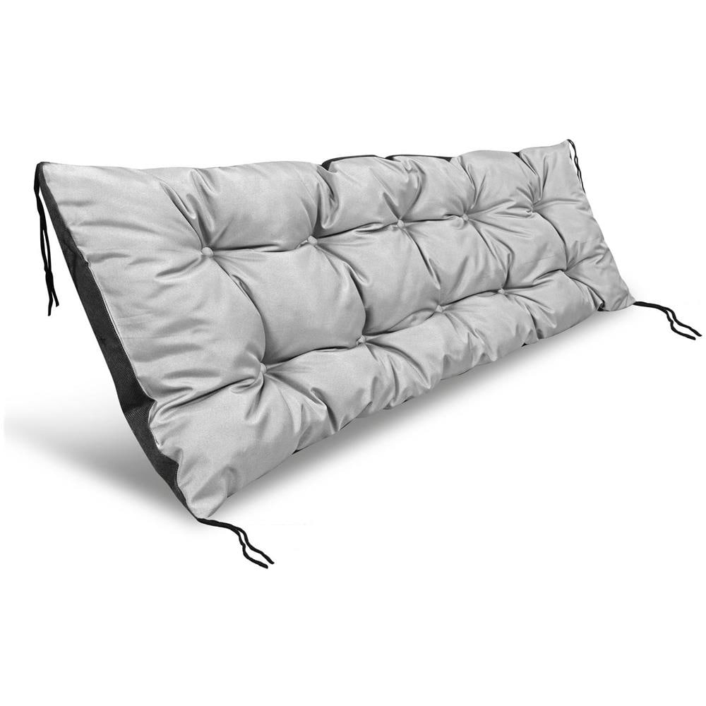 Cuscino da giardino impermeabile grigio chiaro 120x40 cm per panca in pallet - Foto 1