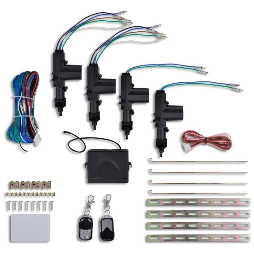 Set Auto Chiusura Centralizzata Con 2 Chiavi Telecomando 12 V - Foto 1