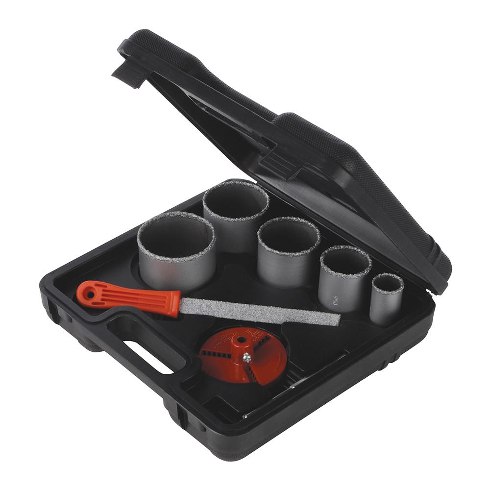 633621 Kit Di Seghe A Tazza A Grana Di Tungsteno 8 P. zi Ø 33 - 83 Mm - Foto 1