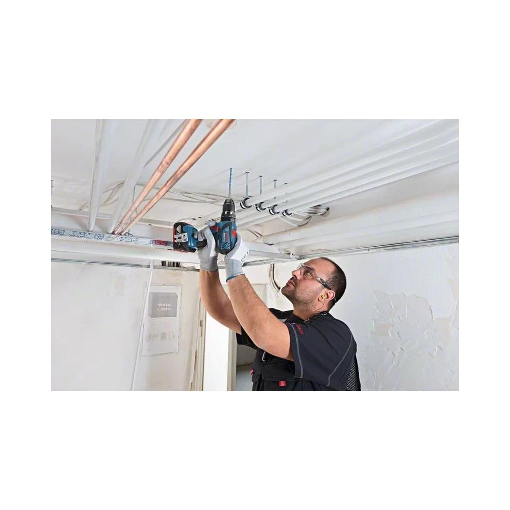 Professional GSB 18V-28 Trapano-Avvitatore con Percussione a Batteria, senza Batteria, Confezione in Cartone, Mandrino in Metallo Integrale, 18 V, ? Foro Max nel Legno 38 mm - Foto 4