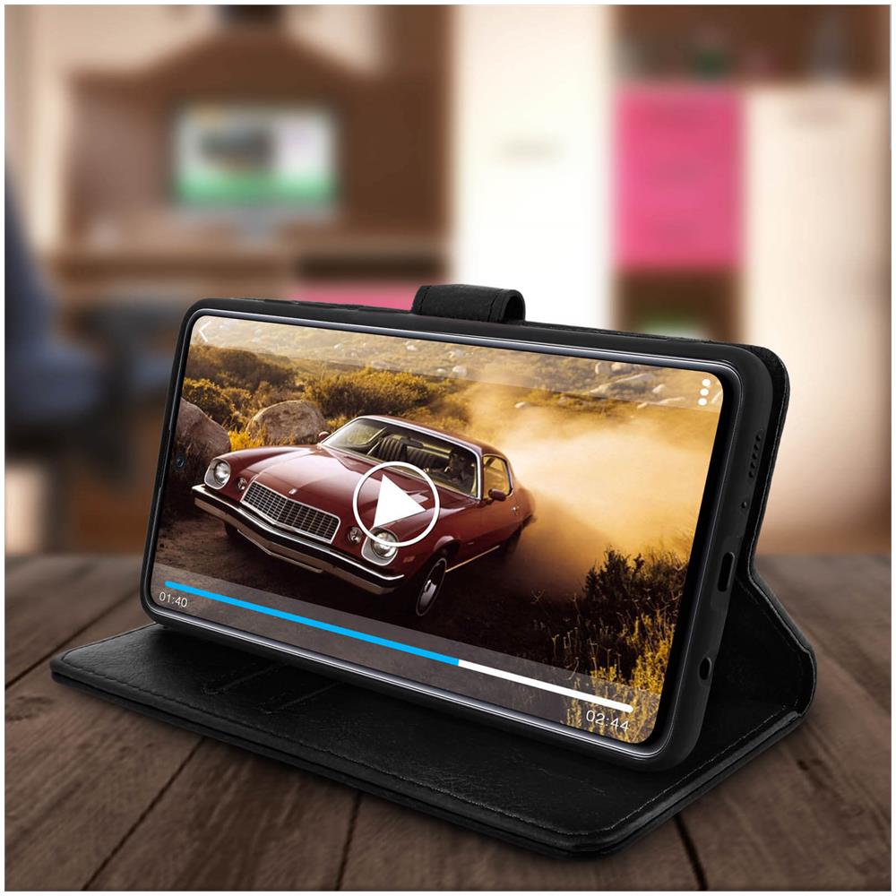 Custodia Samsung Galaxy A71 Portadocumenti Funzione Supporto Nero - Foto 5