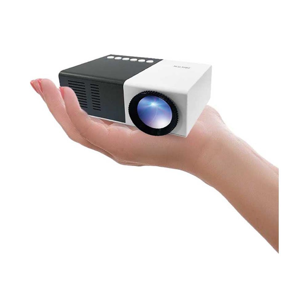 Cinema Mini Proiettore portatile LED Full HD portatile, 900 lumen, Connessione HDMI, USB, MicroSD, Aux in, AV in, Altoparlanti integrati e Telecomando inclusi - Foto 2