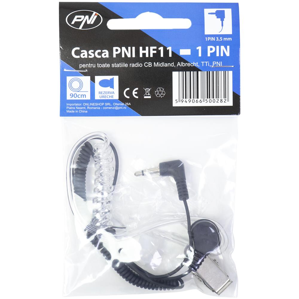 Helix Pni Hf11 Con 1 Pin 3,5 Mm Per Tutte Le Stazioni Radio Cb Midland, Albrecht, Tti, Pni - Foto 1