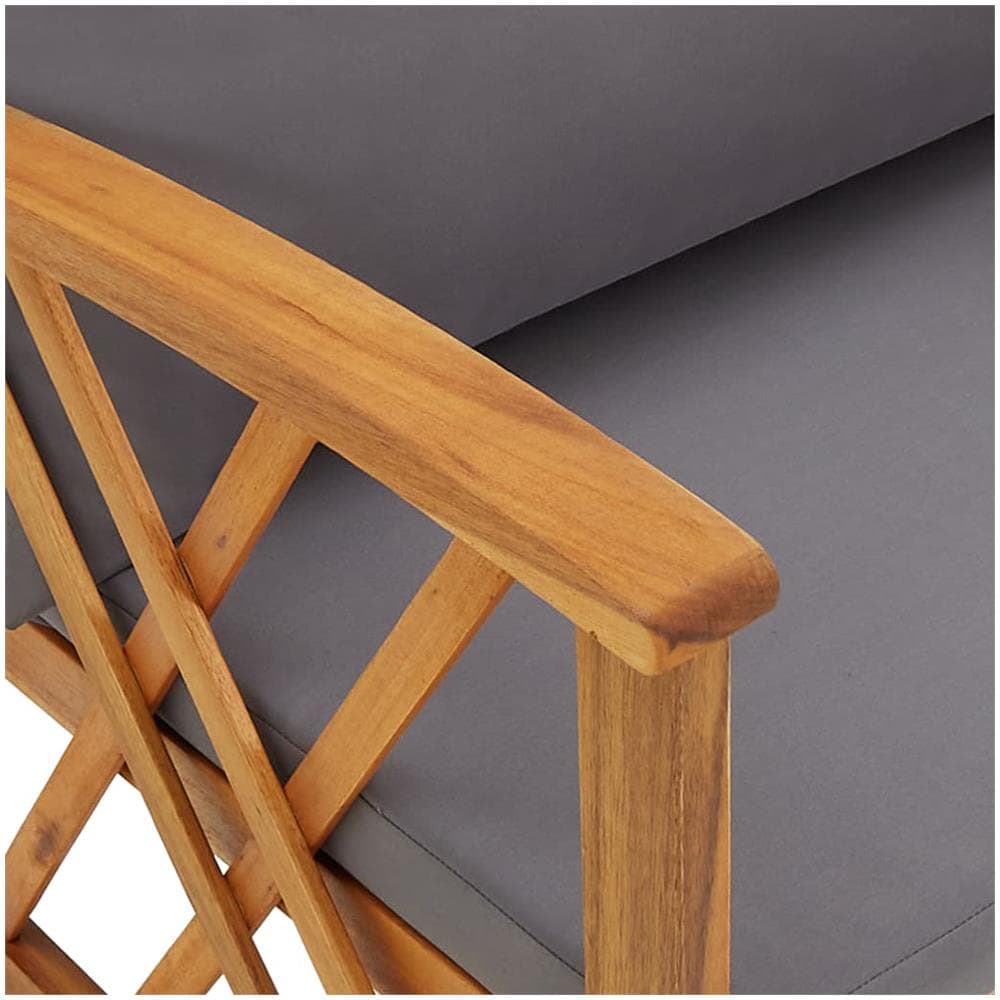 Set Divani Da Giardino 5 Pz Con Cuscini In Massello Di Acacia - Foto 7