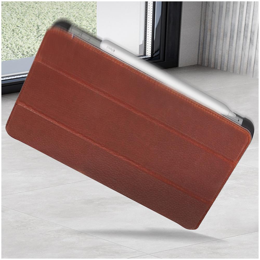 Custodia Ipad Pro 11 E Air 2020 Pelle Copertina Supporto Decoded - Marrone - Foto 5