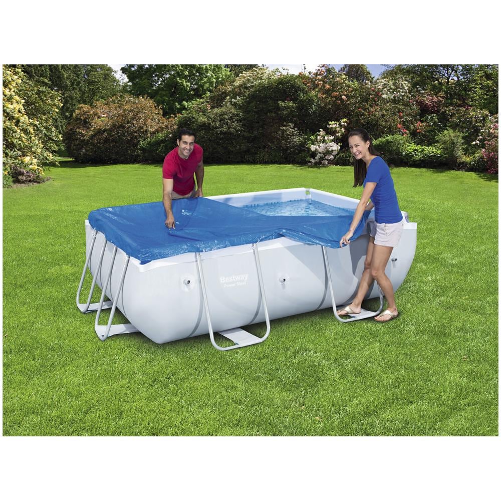 Copertura Telo Copripiscina Pvc Piscina Protezione Cm282x196 Bestway Steelpro - Foto 3