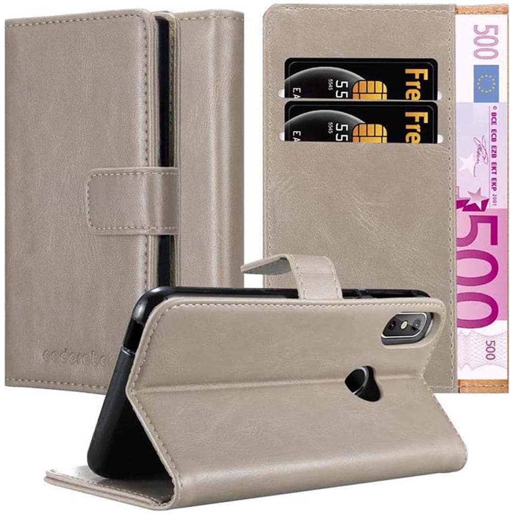 Custodia Compatibile Con Cubot J3 Pro In Marrone Cappuccino - Coperchio Protettiva Con Chiusura Magnetica, Funzione Stand E Tasca Per Le Carte - Foto 1