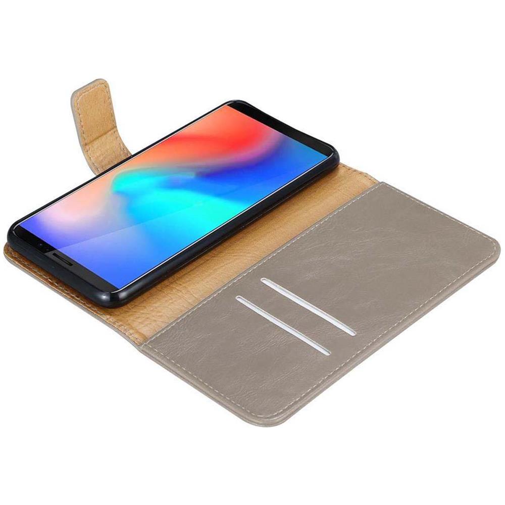 Custodia Compatibile Con Cubot J3 Pro In Marrone Cappuccino - Coperchio Protettiva Con Chiusura Magnetica, Funzione Stand E Tasca Per Le Carte - Foto 8