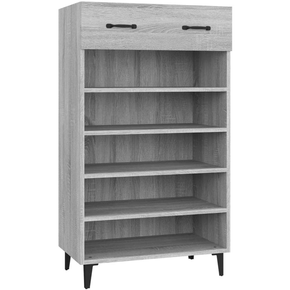 Scarpiera Grigio Sonoma 60x35x105 Cm In Legno Multistrato - Foto 2