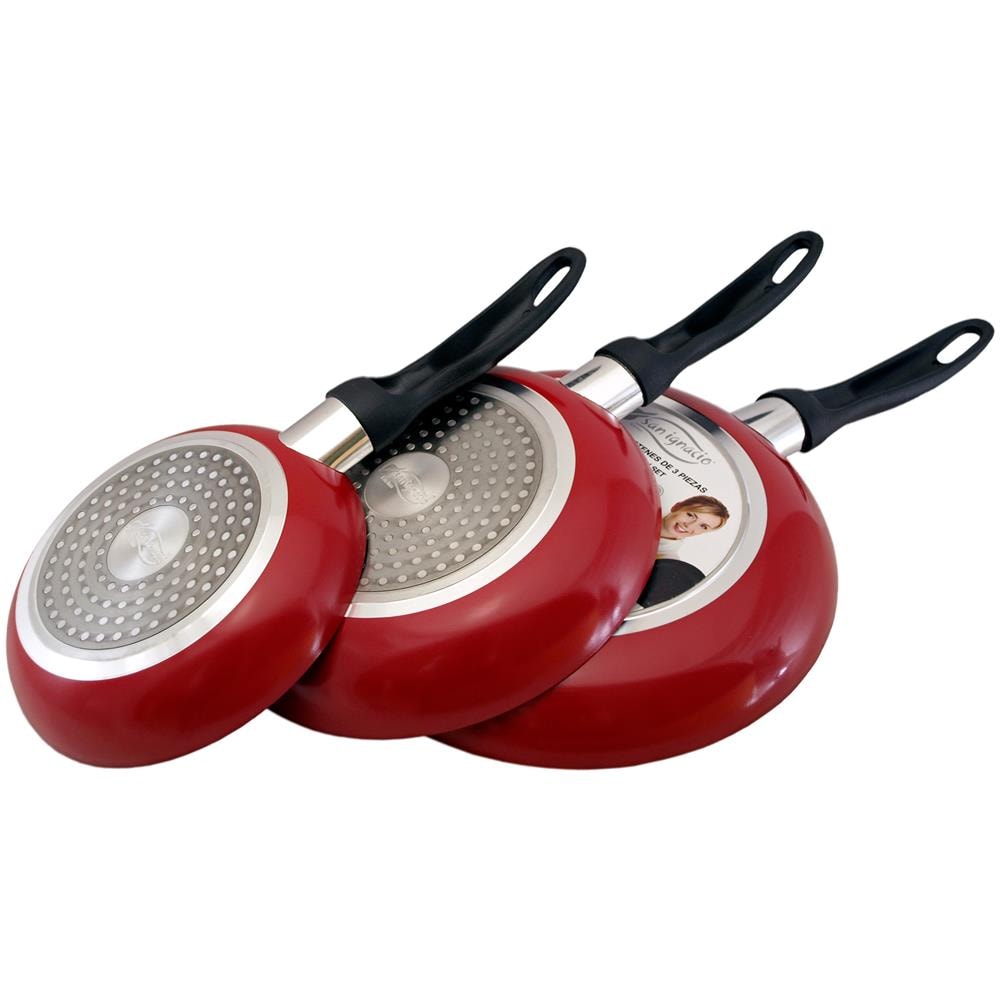 Set Di 3 Padelle In Alluminio Stampato: Ø 16, 20 E 24 Cm. - Foto 2