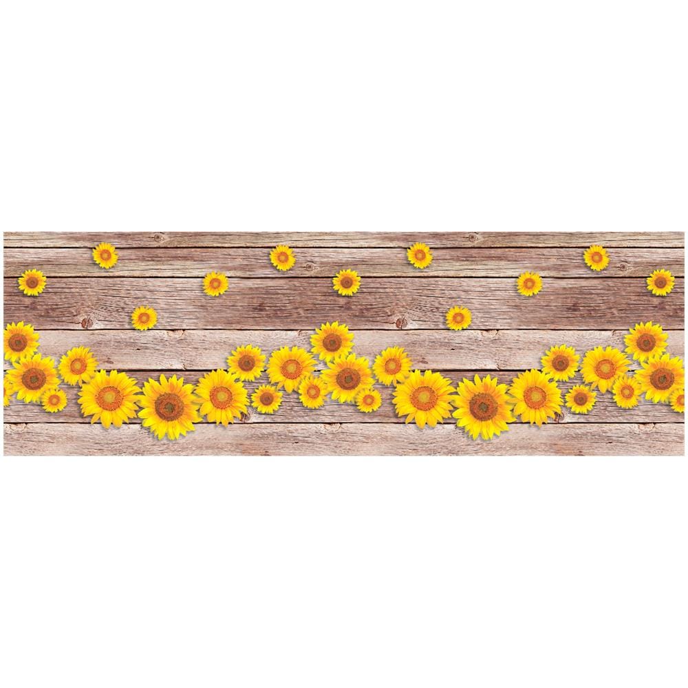 Tappeto Passatoia Cucina Antiscivolo Sottolavello Digitale Fantasie Varie 50x90 Onda Girasoli - Foto 2