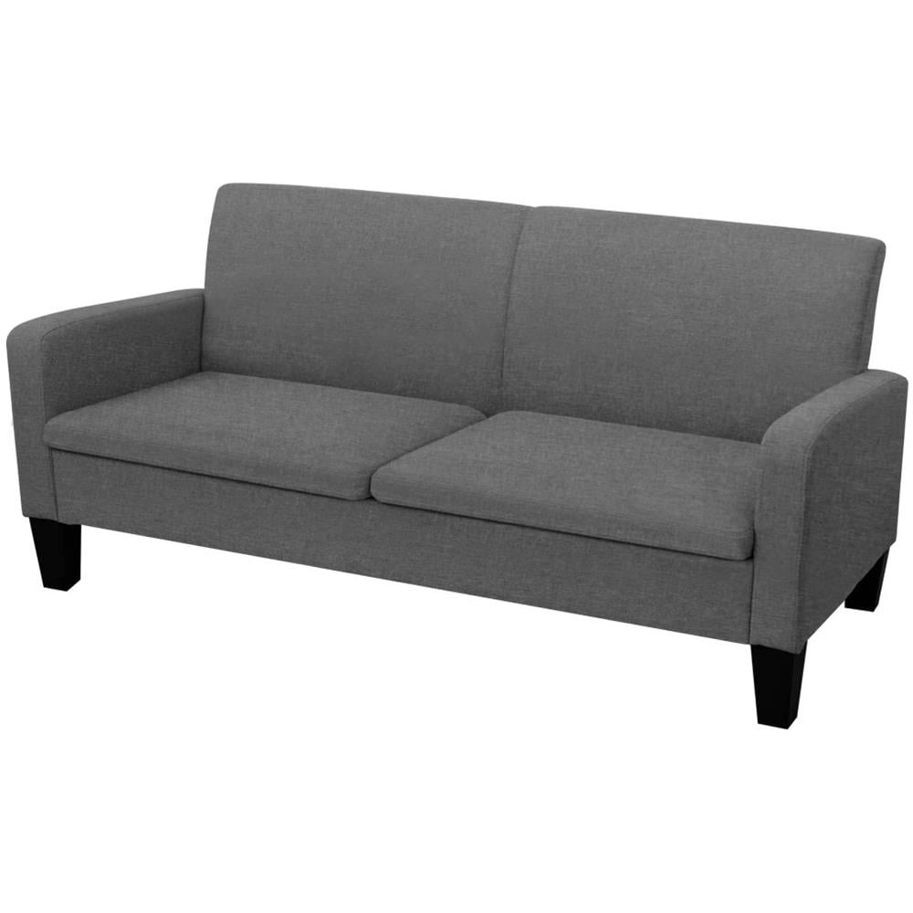 Divano a 3 Posti 180x65x76 cm Grigio Scuro - Foto 1