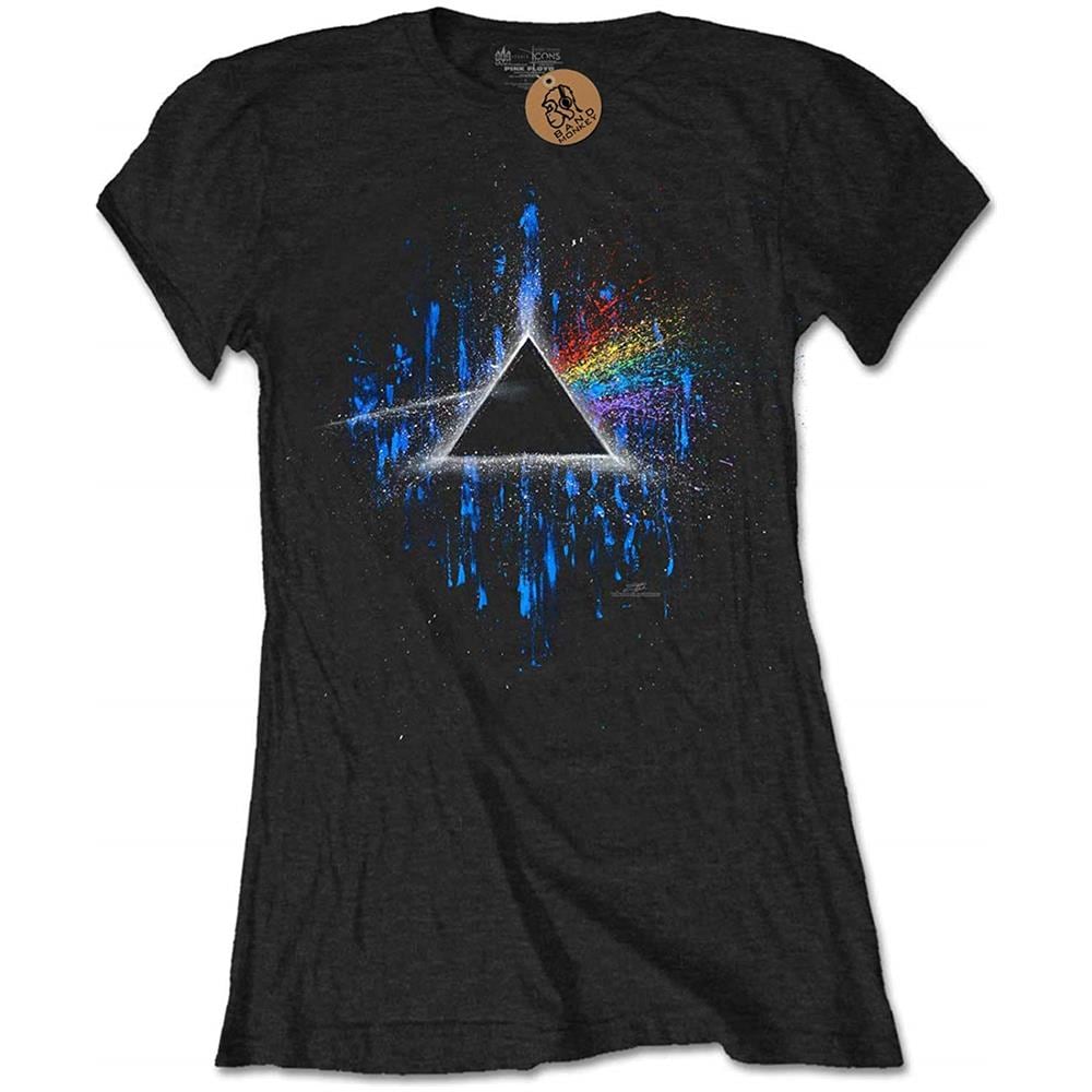 Pink Floyd - The Dark Side Of The Moon Blue Splatter (T-Shirt Donna Tg. L)  - Foto 1