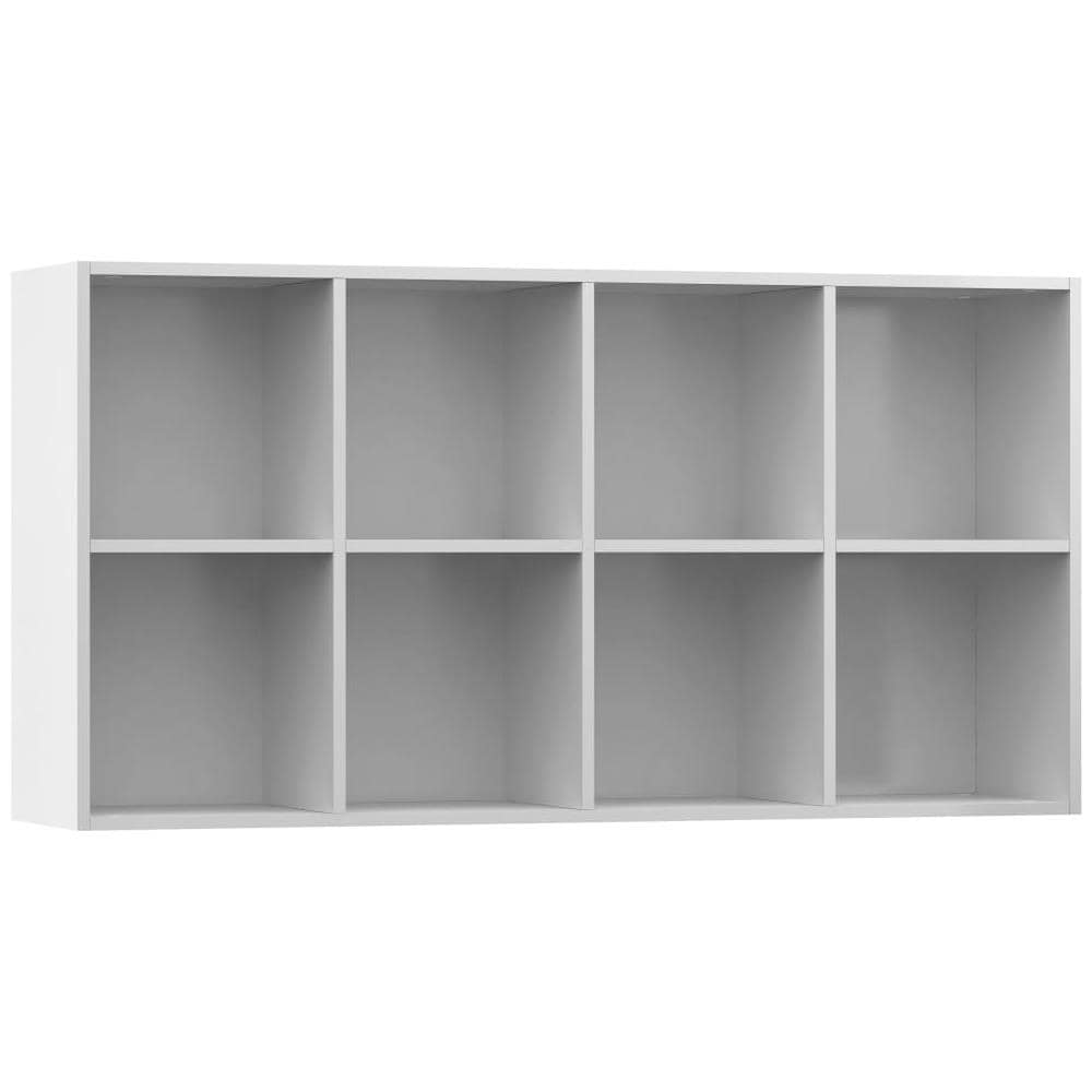 Libreria /Credenza Bianco Lucido 66x30x130 cm Legno Multistrato - Foto 15