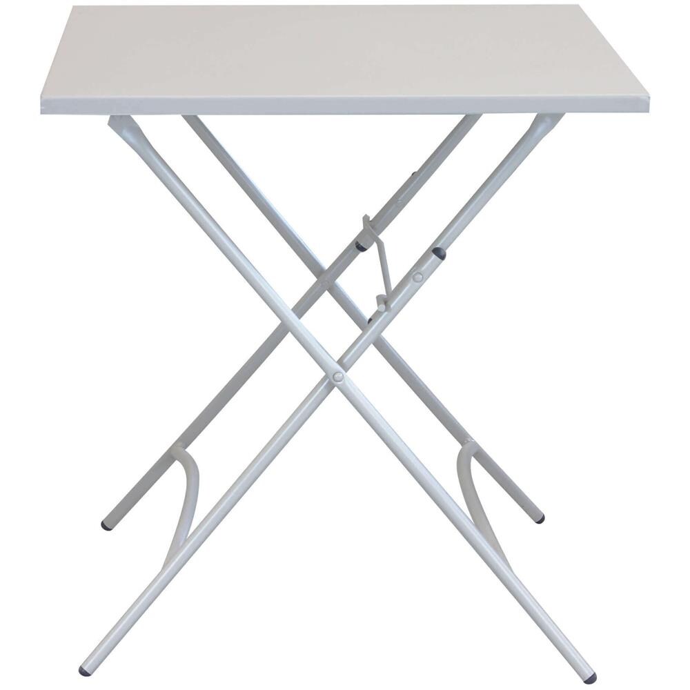 Romanus - Set Tavolo Da Giardino Pieghevole Salvaspazio 70 X 70 Compreso Di 2 Poltrone In Ferro - Foto 2