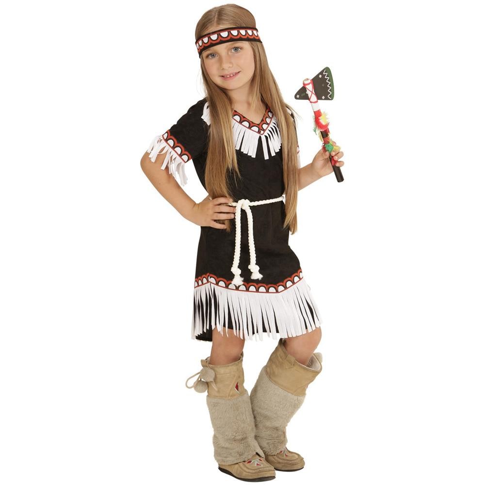 Travestimento Da Indianina Per Bambina - Taglia: 11 - 13 Anni (158 Cm) - Foto 1
