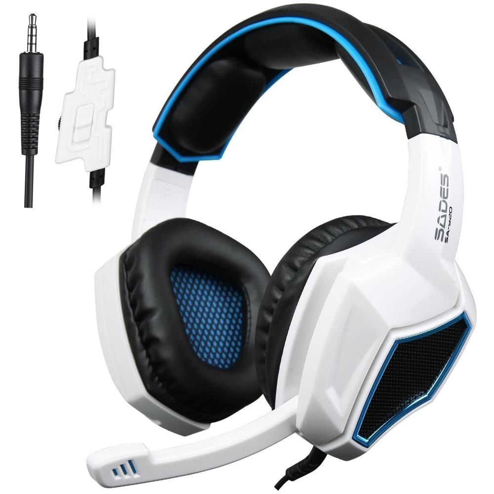 SADES - Cuffie Gaming Con Microfono Regolatore Di Volume Per Ps4 Xbox One,  Sades Sa920 Con Stereo Bass Noise Cancelling 3.5mm Gioco Video Cuffia  Gaming Per Ps4 Pc Mac Laptop Tablet Smartphone (