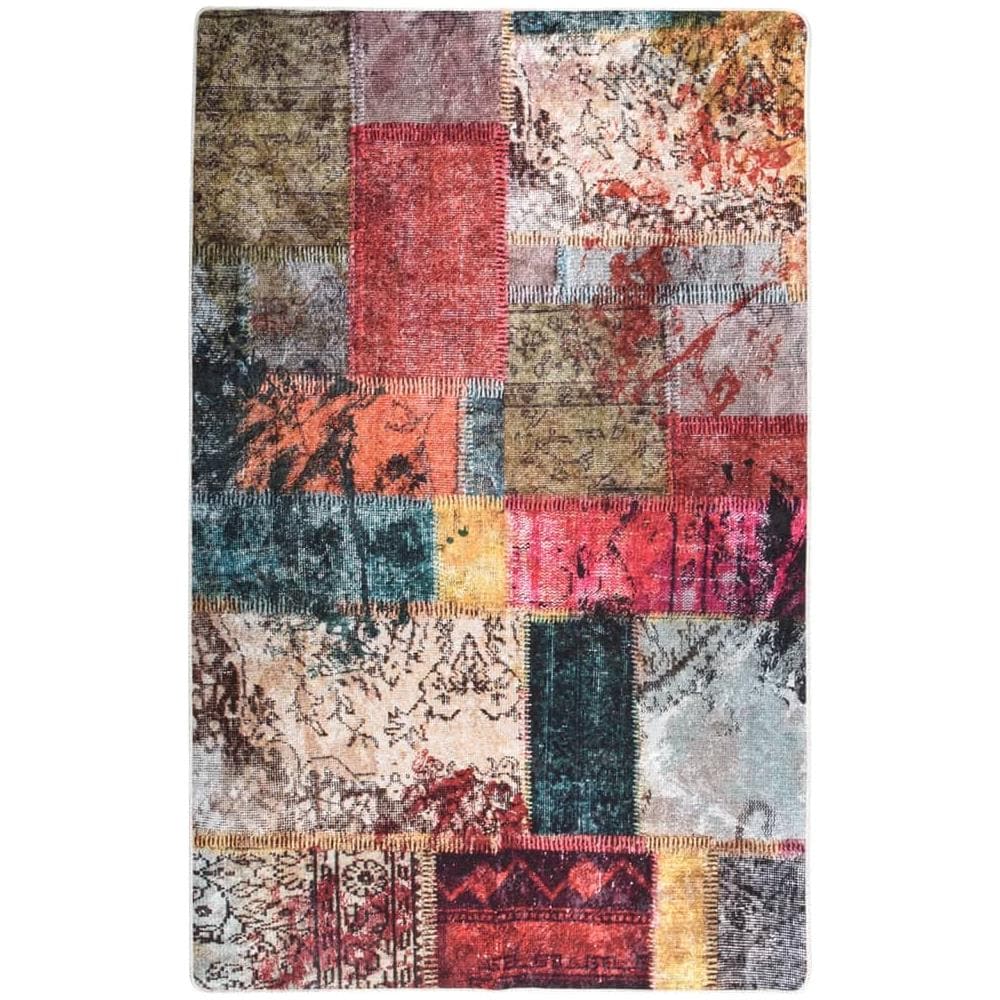 Tappeto Lavabile Patchwork 160x230 Cm Multicolore Antiscivolo - Foto 3