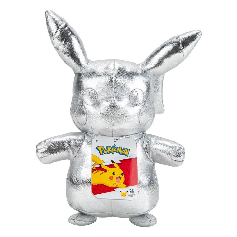 Pokémon 25th Anniversary Select Plush Figure Silver Version Pikachu 30 Cm - Foto 2