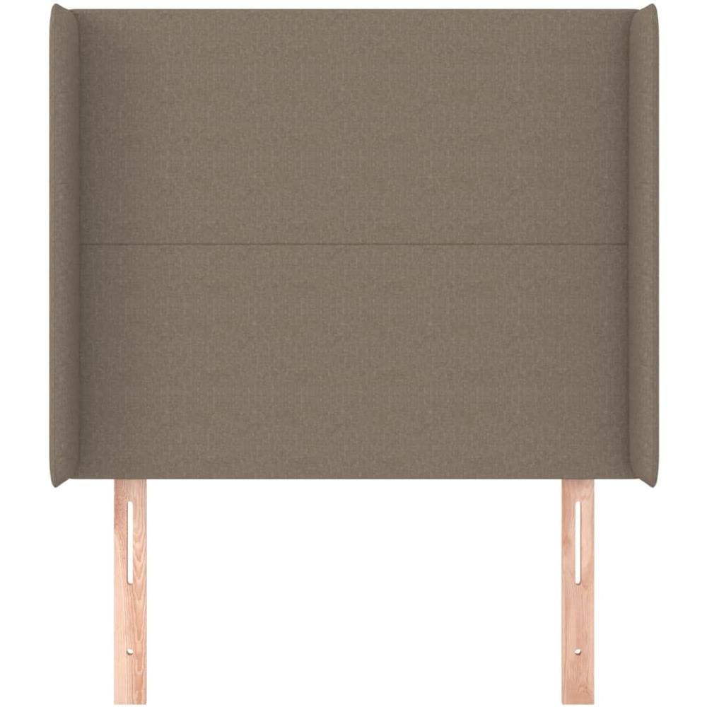 Testiera Ad Orecchio Tortora 93x16x118/128 Cm In Tessuto - Foto 3