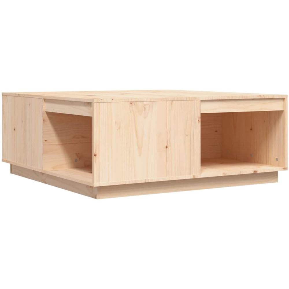 Tavolino Da Salotto 100x101x40,5 Cm In Legno Massello Di Pino - Foto 2