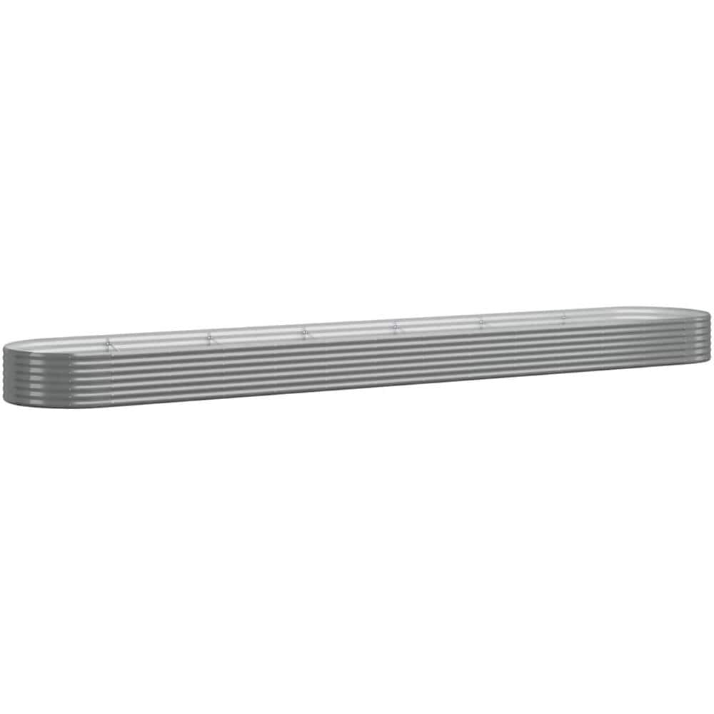 Letto Giardino Acciaio Verniciato a Polvere 544x100x36cm Grigio - Foto 1