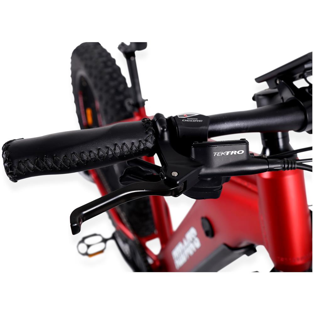 Kraken 1000w - Rosso Metallico - 1000w / 15ah - Bicicletta Elettrica Da Montagna A Motore Centrale - Foto 2