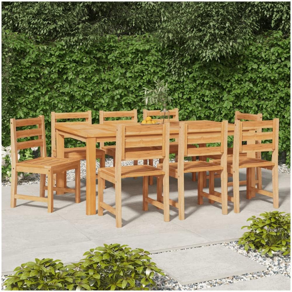Sedie Da Giardino 8 Pz In Legno Massello Di Teak - Foto 1