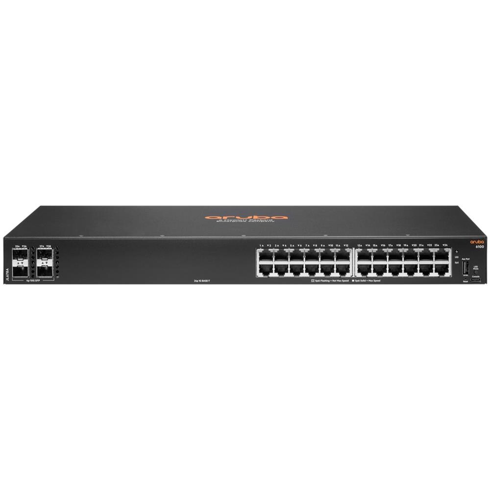 6100 24G 4SFP+ Gestito L3 Gigabit Ethernet (10/100/1000) 1U Nero - Foto 1