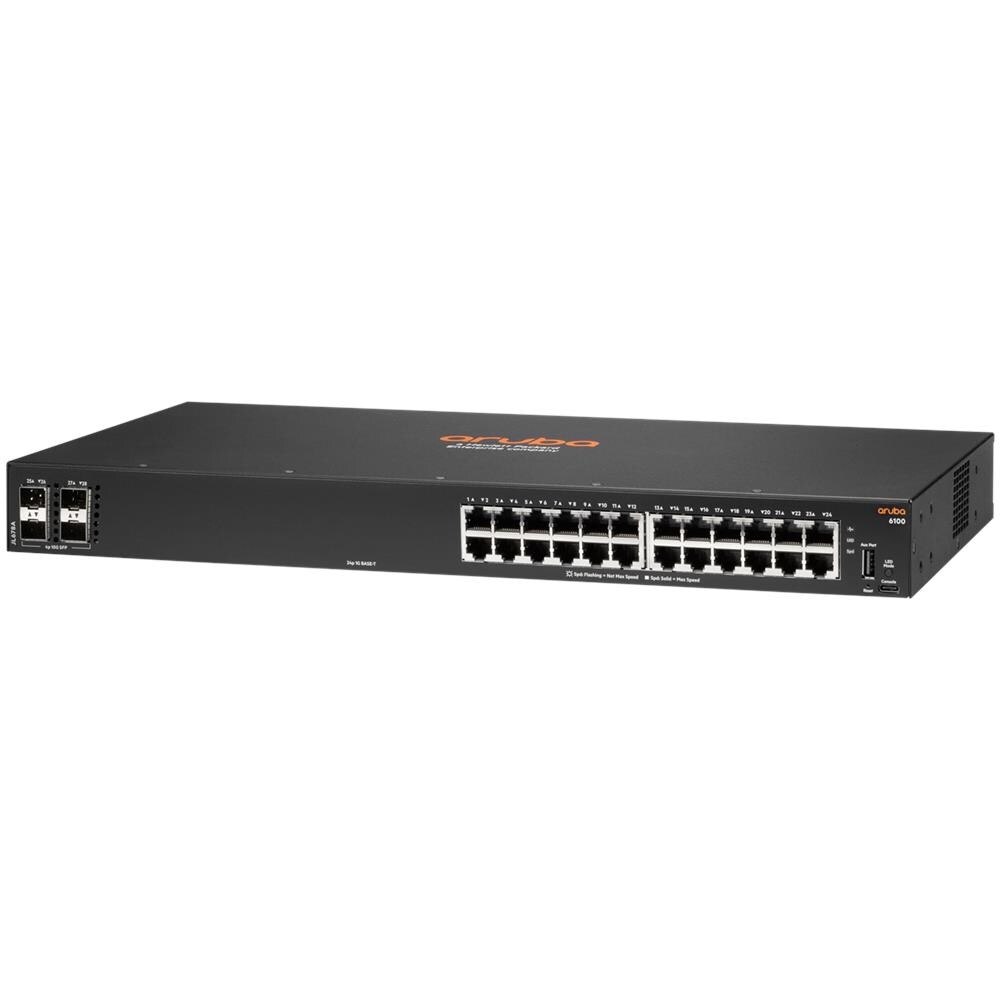 6100 24G 4SFP+ Gestito L3 Gigabit Ethernet (10/100/1000) 1U Nero - Foto 2
