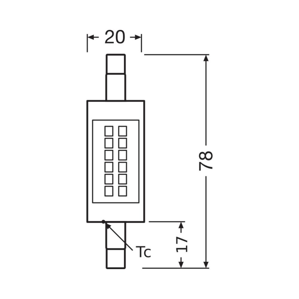 Osram Lampadina Led R7s Trasparente 7w 806lm 2700k Ip20 300° [lv-4058075432710] - Foto 2