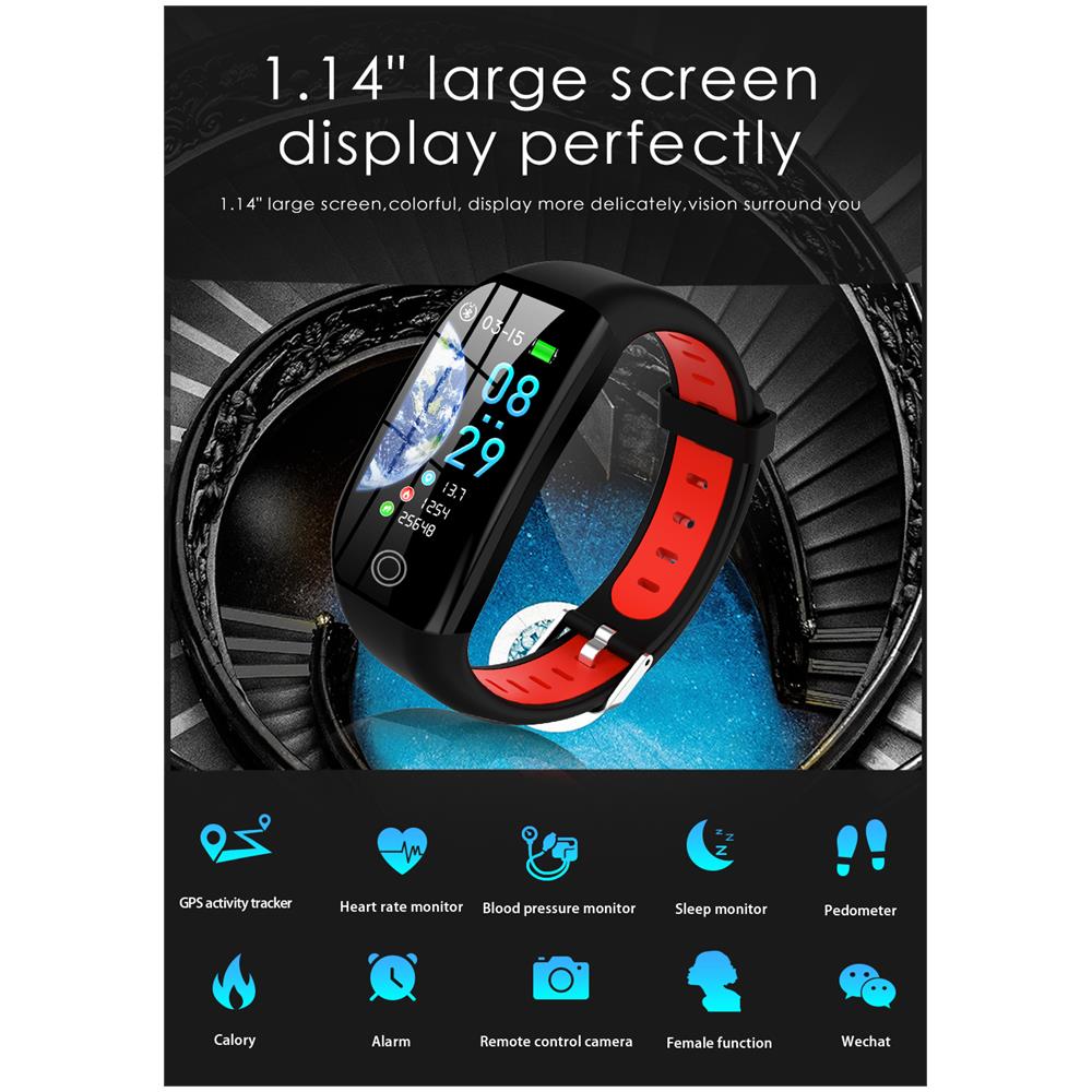 Bracciale Attività Smartwatch Con Frequenza Cardiaca, Monitor Del Sonno, Contapassi - Foto 2