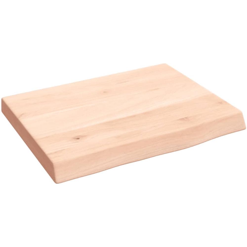 Ripiano a Parete 40x30x (2-4) cm Massello Rovere Non Trattato - Foto 1