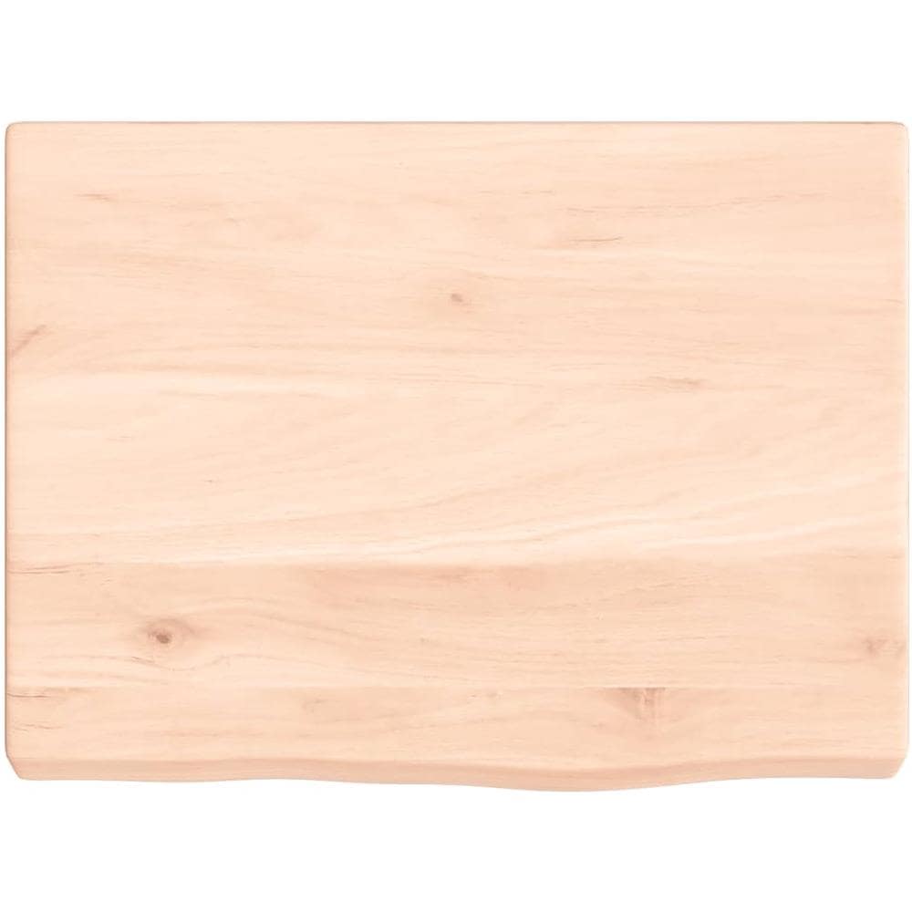 Ripiano a Parete 40x30x (2-4) cm Massello Rovere Non Trattato - Foto 2