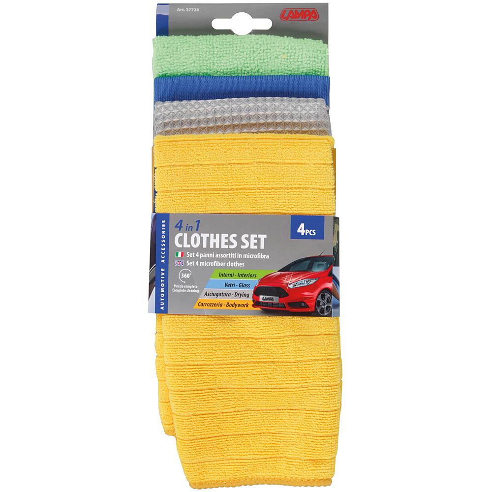 Set 4 Panni Assortiti In Microfibra - 40x30 Cm - Foto 2