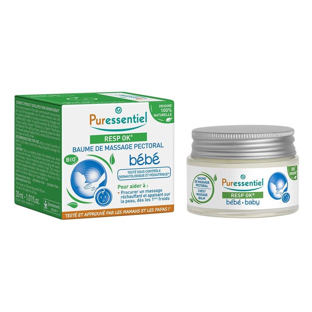 Balsamo Per Massaggio Pettorale Biologico Per Bambini 30ml Resp Ok® Puressentiel - Foto 1