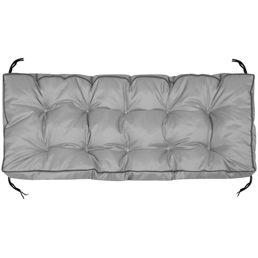 Cuscino da giardino impermeabile grigio 120x40 cm per panca in pallet - Foto 2